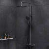 Купити Душова система ShowerSpot з термостатом, чорний AM.PM F0780422 Like , F0780422 / F0780422 Like,душ.система набір:зм-ч д/душу термостат,верх.душ d220 мм, ручний душ 120 мм, 3 функції , в категории Душові системи та панелі , от бренда AM-PM  Інтернет