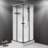 Купити Кабіна душова 90x90, профіль мат.чорний, скло прозоре AM.PM W94C-403-090BT X-Joy , W94C-403-090BT /  , в категории Душові кабіни , от бренда AM-PM  Інтернет-магазин сантехніки ✓ Кращі ціни на ринку ✓ Величезний вибір ✓ Гарантія ✓ Заходьте!