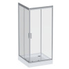 Купити Душеве огородження Square Slide 90x90 см, без піддону AM.PM W90UG-403-090MT Gem , W90UG-403-090MT / W90UG-403-090MT Душова кабіна Gem Square Slide 90x90 скло прозоре, профіль матовий хром, без піддону , в категории Душові кабіни , от бренда AM-PM  