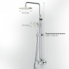 Купити Душова система AM.PM F0785C800 Sunny , F0785C800 / F0785C800 Sunny,душ.система,набір:зм-ач д/душу з перемикачем,верхній душ d220 мм, ручний душ 110 Sunny,душ.система,набор:см-ль д/душа с переключателем,верхний душ d220 мм, ручной душ 110 , в катего