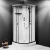 Купити Душова кабіна 90x90,  профіль чорний матовий, скло прозоре AM.PM W94C-401-090BT X-Joy , W94C-401-090BT /  , в категории Душові кабіни , от бренда AM-PM  Інтернет-магазин сантехніки ✓ Кращі ціни на ринку ✓ Величезний вибір ✓ Гарантія ✓ Заходьте!