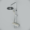 Купити Душова система ShowerSpot з термостатом AM.PM F0750A400 Inspire 2.0 , F0750A400 / F0750A400 Inspire V2.0, душевая система, набор: см-ль д/душа с термостатом, верхний душ d 250 мм, ру , в категории Душові системи та панелі , от бренда AM-PM  Інтерне