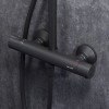 Купити Душова система ShowerSpot з термостатом, чорний AM.PM F0780422 Like , F0780422 / F0780422 Like,душ.система набір:зм-ч д/душу термостат,верх.душ d220 мм, ручний душ 120 мм, 3 функції , в категории Душові системи та панелі , от бренда AM-PM  Інтернет