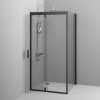 Купити Душеве огородження Square Pivot 90x90 см, без піддону AM.PM W90UG-404-090BT Gem , W90UG-404-090BT / W90UG-404-090BT Душ. кабіна Gem Square Pivot 90x90 скло прозоре, профіль чорний матовий, без піддону , в категории Комплексе рішення для ванної кімн