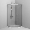 Купити Душеве огородження 5-corner Pivot 90x90 см, без піддону AM.PM W90UG-405-090MT Gem , W90UG-405-090MT / W90UG-405-090MT Душ. кабіна Gem 5-corner Pivot 90x90 скло прозоре, профіль матовий хром, без піддону , в категории Душові кабіни , от бренда AM-PM