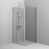 Купити Душеве огородження Square Pivot 90x90 см, без піддону AM.PM W90UG-404-090MT Gem , W90UG-404-090MT / W90UG-404-090MT Душ. кабіна Gem Square Pivot 90x90 скло прозоре, профіль матовий хром, без піддону , в категории Душові кабіни , от бренда AM-PM  Ін
