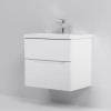 Купити Тумба з раковиною, підвісна, 60 см AM.PM M91-FHX0602-WC0602WG38 GEM S , M91-FHX0602-WC0602WG38 / M91-FHX0602-WC0602WG38 GEM S, База з раковиною, підвісна, 60 см, 2 ящика, MDF, біла, глянець , в категории Комплекти шафа та умивальник , от бренда AM-
