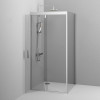 Купити Душеве огородження Square Pivot 90x90 см, без піддону AM.PM W90UG-404-090MT Gem , W90UG-404-090MT / W90UG-404-090MT Душ. кабіна Gem Square Pivot 90x90 скло прозоре, профіль матовий хром, без піддону , в категории Душові кабіни , от бренда AM-PM  Ін