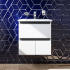 Купити Тумба з раковиною, підвісна, 55 см AM.PM M85-FHX0553-WC0553WG38 X-Joy , M85-FHX0553-WC0553WG38 / M85-FHX0553-WC0553WG38 X-Joy, База с раковиной, подвесная, 55 см, 1 ящик, 2 дверцы, белый глянец , в категории Комплекти шафа та умивальник , от бренда