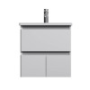 Купити Тумба з раковиною, підвісна, 55 см AM.PM M85-FHX0553-WC0553WG38 X-Joy , M85-FHX0553-WC0553WG38 / M85-FHX0553-WC0553WG38 X-Joy, База с раковиной, подвесная, 55 см, 1 ящик, 2 дверцы, белый глянец , в категории Комплекти шафа та умивальник , от бренда