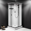 Купити Кабіна душова 90x90, профіль мат.чорний, скло прозоре AM.PM W94C-403-090BT X-Joy , W94C-403-090BT /  , в категории Душові кабіни , от бренда AM-PM  Інтернет-магазин сантехніки ✓ Кращі ціни на ринку ✓ Величезний вибір ✓ Гарантія ✓ Заходьте!