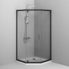 Купити Душеве огородження 5-corner Pivot 90x90 см, без піддону AM.PM W90UG-405-090BT Gem , W90UG-405-090BT / W90UG-405-090BT Душ. кабіна Gem 5-corner Pivot 90x90 скло прозоре, профіль чорный мат, без піддону , в категории Комплексе рішення для ванної кімн
