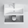 Купити Тумба з раковиною, підвісна, 75 см AM.PM M91-FHX0752-WC0752WG38 GEM S , M91-FHX0752-WC0752WG38 / M91-FHX0752-WC0752WG38 GEM S, База з раковиною, підвісна, 75 см, 2 ящика, MDF, біла, глянець , в категории Комплекти шафа та умивальник , от бренда AM-