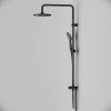 Купити Душова система ShowerSpot без змішувача AM.PM F0790022 Gem , F0790022 / F0790022 Gem,душ.система,набор:верхн.душ d220 мм, ручн.душ 1ф-ция d 110 мм, душ.штанга 1030-1460 мм, черная , в категории Душові системи та панелі , от бренда AM-PM  Інтернет-м