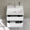 Купити Тумба з раковиною, підвісна, 60 см AM.PM M91-FHX0602-WC0602WG38 GEM S , M91-FHX0602-WC0602WG38 / M91-FHX0602-WC0602WG38 GEM S, База з раковиною, підвісна, 60 см, 2 ящика, MDF, біла, глянець , в категории Комплекти шафа та умивальник , от бренда AM-