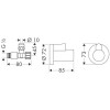 Купити Axor Citterio Кутовий вентиль HANSGROHE 13954000 , 13954000 / 13325 , в категории Комплектуючі до змішувачів , от бренда HANSGROHE  Інтернет-магазин сантехніки ✓ Кращі ціни на ринку ✓ Величезний вибір ✓ Гарантія ✓ Заходьте!
