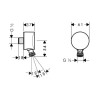 Купити Fixfit S Шлангове під`єднання HANSGROHE 27506000 , 27506000 / 31135 , в категории Кронштейни, тримачі, підключення , от бренда HANSGROHE  Інтернет-магазин сантехніки ✓ Кращі ціни на ринку ✓ Величезний вибір ✓ Гарантія ✓ Заходьте!