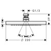 Купити Croma 220 Верхній душ HANSGROHE 26464000 , 26464000 / 31554 , в категории Верхні душі , от бренда HANSGROHE  Інтернет-магазин сантехніки ✓ Кращі ціни на ринку ✓ Величезний вибір ✓ Гарантія ✓ Заходьте!