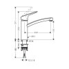 Купить Logis160 Змішувач для кухні, одноважільний HANSGROHE 71832000 , 71832000 / 47399 , в категории Смесители для кухни , от бренда HANSGROHE  Интернет-магазин сантехники ✓ Лучшие цены на рынке ✓ Огромный выбор ✓ Гарантия ✓ Заходите!