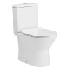 Купить FIESTA RIM компакт: унитаз 61,5*37*79см напольный, горизонтальный выпуск, бачок с нижним подводом 3/4,5л, сиденье твердое Slim медленного закрывания VOLLE 13-77-323 , 13-77-323 / 48800 , в категории Унитазы-компакты напольные , от бренда VOLLE  Инт