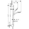 Купити Croma Select S Vario Душовий набір 0,65 м білий хром HANSGROHE 26566400 , 26566400 / 49081 , в категории Душові набори , от бренда HANSGROHE  Інтернет-магазин сантехніки ✓ Кращі ціни на ринку ✓ Величезний вибір ✓ Гарантія ✓ Заходьте!