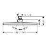 Купить Crometta E 240 1jet Верхний душ HANSGROHE 26726000 , 26726000 / 54259 , в категории Верхние души , от бренда HANSGROHE  Интернет-магазин сантехники ✓ Лучшие цены на рынке ✓ Огромный выбор ✓ Гарантия ✓ Заходите!
