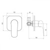 Купити FLORA змішувач прихованого монтажу для душу RJ RBZ072-5C , RBZ072-5C / 54307 , в категории Змішувачі для душу , от бренда RJ  Інтернет-магазин сантехніки ✓ Кращі ціни на ринку ✓ Величезний вибір ✓ Гарантія ✓ Заходьте!