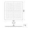 Купити Душ верхнiй 400х400 мм, 2 мм, сталь IMPRESE SQ400SS2 , SQ400SS2 / 57712 , в категории Верхні душі , от бренда IMPRESE  Інтернет-магазин сантехніки ✓ Кращі ціни на ринку ✓ Величезний вибір ✓ Гарантія ✓ Заходьте!