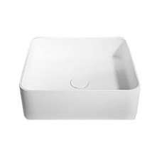 Раковина 40*40*12,5см накладна кам'яна Solid surface VOLLE 13-40-210