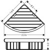 Купити Logis Кошик кутовий, настінний, хром HANSGROHE 41710000 , 41710000 / 61861 , в категории Мильниці , от бренда HANSGROHE  Інтернет-магазин сантехніки ✓ Кращі ціни на ринку ✓ Величезний вибір ✓ Гарантія ✓ Заходьте!