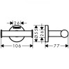 Купить Logis Крючок для рушника, подвiйний, хром HANSGROHE 41725000 , 41725000 / 61864 , в категории Крючки , от бренда HANSGROHE  Интернет-магазин сантехники ✓ Лучшие цены на рынке ✓ Огромный выбор ✓ Гарантия ✓ Заходите!
