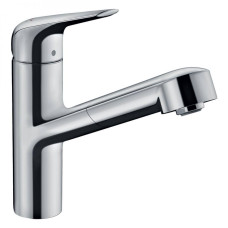 M427-H150 Змiшувач для кухнi, одноважiльний, з висувним виливом, хром HANSGROHE 71814000