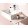 Купити Раковина 58*37*12,5см підвісна, з полицею камяна Solid surface VOLLE 13-40-415 , 13-40-415 / 68900 , в категории Умивальники , от бренда VOLLE  Інтернет-магазин сантехніки ✓ Кращі ціни на ринку ✓ Величезний вибір ✓ Гарантія ✓ Заходьте!