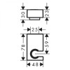 Купити Портер та тримач для душу, хром HANSGROHE 28387000 , 28387000 / 70951 , в категории Кронштейни, тримачі, підключення , от бренда HANSGROHE  Інтернет-магазин сантехніки ✓ Кращі ціни на ринку ✓ Величезний вибір ✓ Гарантія ✓ Заходьте!