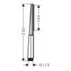 Купити Rainfinity Ручний душ-«паличка» 100 1jet, хром HANSGROHE 26866000 , 26866000 / 70952 , в категории Ручні душі , от бренда HANSGROHE  Інтернет-магазин сантехніки ✓ Кращі ціни на ринку ✓ Величезний вибір ✓ Гарантія ✓ Заходьте!