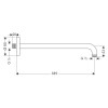 Купити Croma Тримач душу 389 мм, ½’, колiр матовий чорний HANSGROHE 27413670 , 27413670 / 71268 , в категории Кронштейни, тримачі, підключення , от бренда HANSGROHE  Інтернет-магазин сантехніки ✓ Кращі ціни на ринку ✓ Величезний вибір ✓ Гарантія ✓ Заходьт