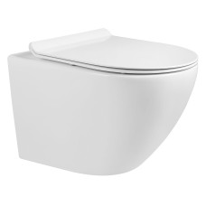 AMADEUS M унитаз 48*37*37см подвесной Rimless, сиденье твердое Slim slow-closing VOLLE 13-06-055M