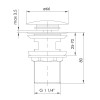 Купити BRENTA кран донний Pop-up, хром IMPRESE ZMK071901500 , ZMK071901500 / 73809 , в категории Донні клапани та клік-клаки , от бренда IMPRESE  Інтернет-магазин сантехніки ✓ Кращі ціни на ринку ✓ Величезний вибір ✓ Гарантія ✓ Заходьте!