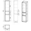 Купить BILOVEC пенал 180*40*35 см, подвесной, цвет дуб крафт IMPRESE f3263Dr , f3263Dr / 76748 , в категории Пеналы и полупеналы в ванную , от бренда IMPRESE  Интернет-магазин сантехники ✓ Лучшие цены на рынке ✓ Огромный выбор ✓ Гарантия ✓ Заходите!