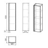 Купить BLATNA L пенал 150*40*35 см, подвесной, цвет ильм бергамо IMPRESE f3283Dr , f3283Dr / 76752 , в категории Пеналы и полупеналы в ванную , от бренда IMPRESE  Интернет-магазин сантехники ✓ Лучшие цены на рынке ✓ Огромный выбор ✓ Гарантия ✓ Заходите!