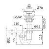 Купити  , SWB000365032 / 76852 , в категории Сифони для умивальника , от бренда IMPRESE  Інтернет-магазин сантехніки ✓ Кращі ціни на ринку ✓ Величезний вибір ✓ Гарантія ✓ Заходьте!