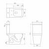 Купити SKALA Rimless компакт 62*37*78см, безобідковий, не пристінний, г/в, бачок з нижнім підведенням 3/4л Geberit, сидіння slow-closing IMPRESE i11091 , i11091 / 79360 , в категории Унітази-компакти підлогові , от бренда IMPRESE  Інтернет-магазин сантехн