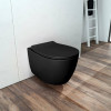 Купити DAMA di VENEZIA унітаз підвісний безобідковий 36,3*51*40см, з сидінням Slim Soft Close, матово-чорний DiMARCO DM2I001MB , DM2I001MB / 79693 , в категории Унітази підвісні , от бренда   Інтернет-магазин сантехніки ✓ Кращі ціни на ринку ✓ Величезний 