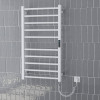 Купити CAMPO електрична рушникосушарка L, 120W, 500*900мм, сталь 304, 10 перемичок (5-5) коло, стійки квадрат, таймер, термостат 70°С, blanco VOLLE 9210.000107 , 9210.000107 / 80428 , в категории Сушки для рушників електричні , от бренда VOLLE  Інтернет-м