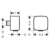 Купити FIXFIT шлангове підєднання, чорний матовий HANSGROHE 26457670 , 26457670 / 81347 , в категории Кронштейни, тримачі, підключення , от бренда HANSGROHE  Інтернет-магазин сантехніки ✓ Кращі ціни на ринку ✓ Величезний вибір ✓ Гарантія ✓ Заходьте!