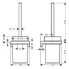 Купити ADDSTORIS щiтка для унiтазу HANSGROHE 41752000 , 41752000 / 81481 , в категории Єршики для унітазу , от бренда HANSGROHE  Інтернет-магазин сантехніки ✓ Кращі ціни на ринку ✓ Величезний вибір ✓ Гарантія ✓ Заходьте!