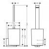 Купити Щітка для унітаза HANSGROHE WALLSTORIS 27927700, білий HANSGROHE 27927700 , 27927700 / 81530 , в категории Єршики для унітазу , от бренда HANSGROHE  Інтернет-магазин сантехніки ✓ Кращі ціни на ринку ✓ Величезний вибір ✓ Гарантія ✓ Заходьте!