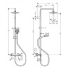 Купить VERNIS BLEND душова система Showerpipe 220 с термостатом, черный матовый HANSGROHE 26276670 , 26276670 / 81638 , в категории Душевая система с термостатом , от бренда HANSGROHE  Интернет-магазин сантехники ✓ Лучшие цены на рынке ✓ Огромный выбор ✓ 