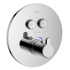 Купити SMART CLICK змішувач для душу, термостат, прихований монтаж, 2 режими, кнопки з регулюванням потоку, кругла накладка, латунь, хром IMPRESE ZMK101901237 , ZMK101901237 / 82171 , в категории Змішувачі для душу , от бренда IMPRESE  Інтернет-магазин са