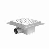 Купить i-FLOW S ловушка для водостоков, сухой затвор, AISI 304, диаметр отвода Ø40/50, перфорированная решетка i04, 150*150 мм IMPRESE d44150S04 , d44150S04 / 83290 , в категории Душевые трапы , от бренда IMPRESE  Интернет-магазин сантехники ✓ Лучшие цены
